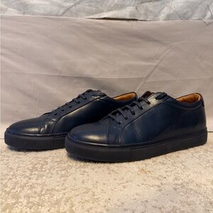 Men's Classic Navy Sneakers | Savill Row London-based Designer